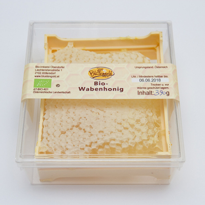 Wabenhonig in Verpackung