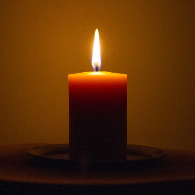 brennende Kerze