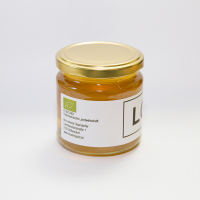 Honigglas mit Biologo