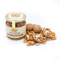Honig mit Walnüssen