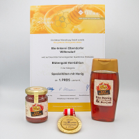 Chilihonig mit Urkunde und Goldmedaille