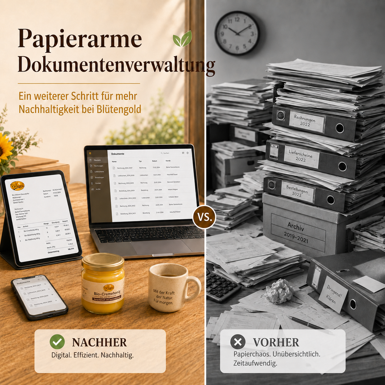 Papierchaos ade