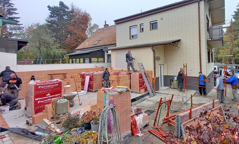 Baustelle Zubau Imkerei